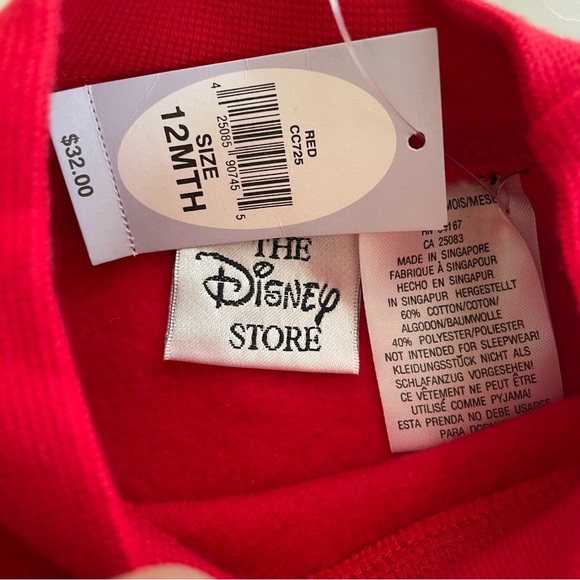 Disney Store Mickey Sweatshirt & Jogger Set Size 12 Months NWT - Picture 9 of 9